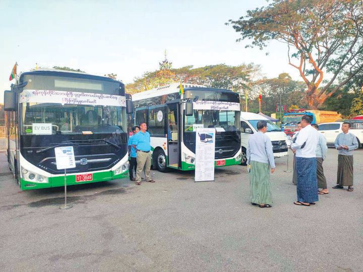 ရန်ကုန်တွင် EV bus များစတင်ပြေးဆွဲ